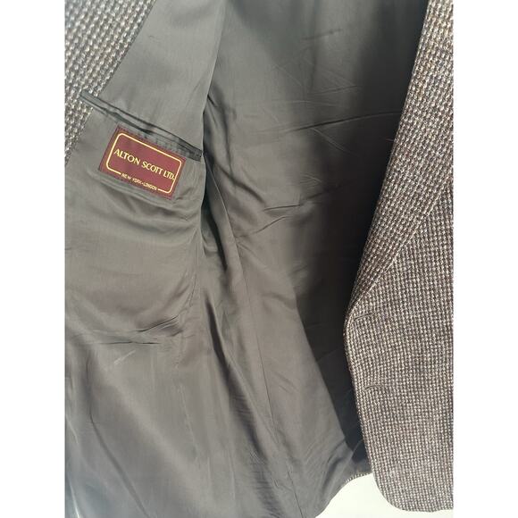 Harris Tweed Blazer Men’s Scottish Wool Sports Jacket Coat Speckled USA CLEAN - Picture 9 of 12